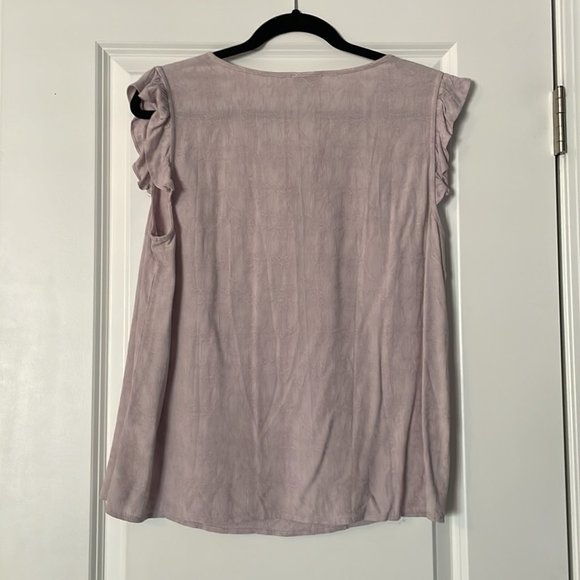 Pale Lilac Flutter Sleeve Top from Lucky Brand - Picture 5 of 5